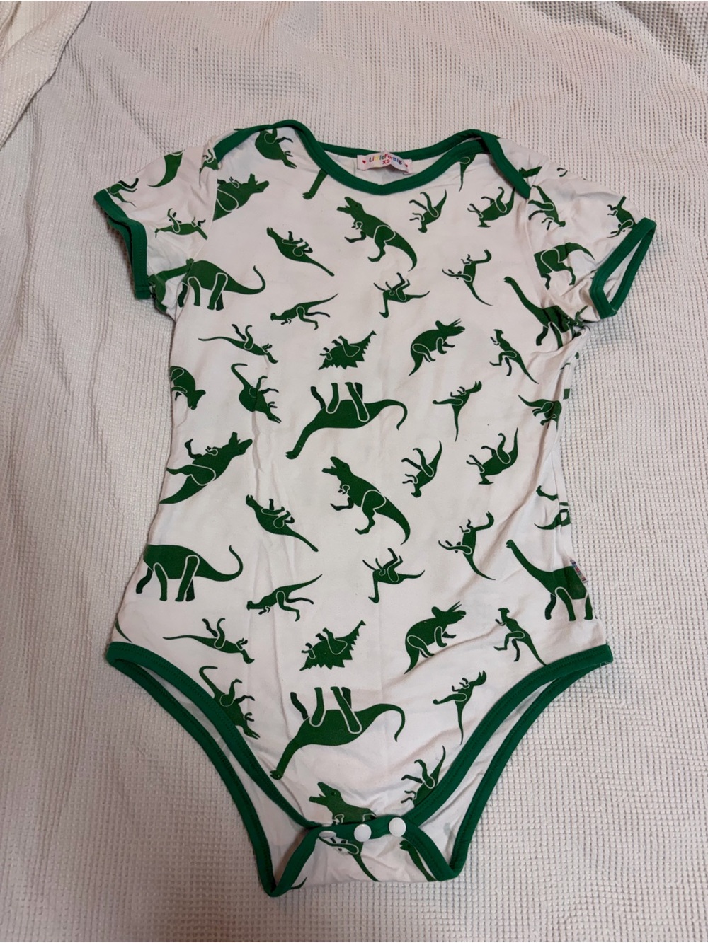 Little for big Dino adult onesie